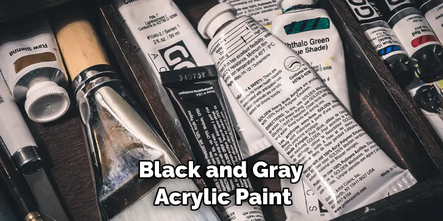 Black and Gray Acrylic Paint