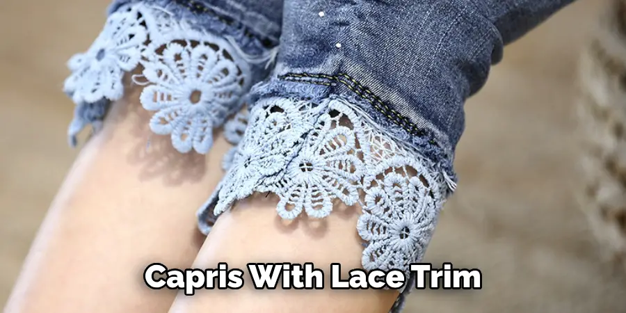 Capris With Lace Trim