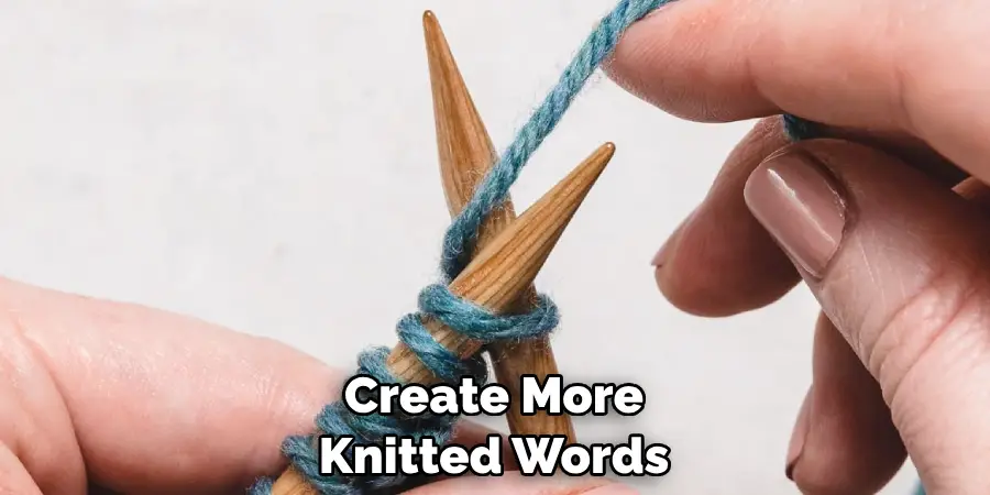 Create More Knitted Words