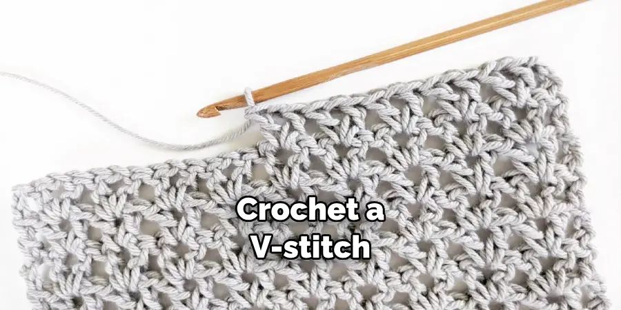 Crochet a V-stitch