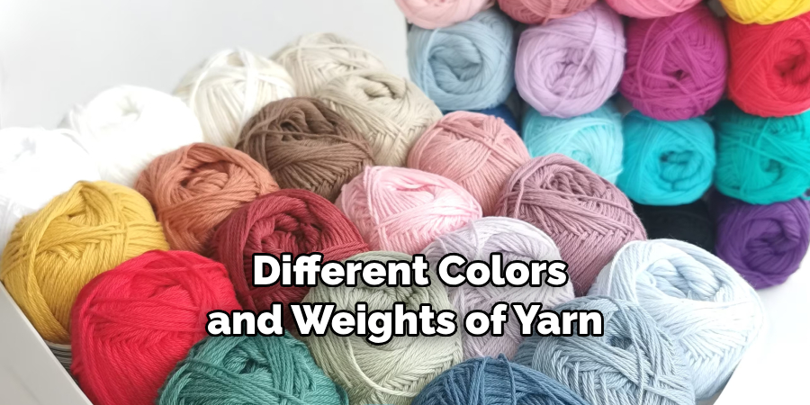 Different Colors and Weights of Yarn
