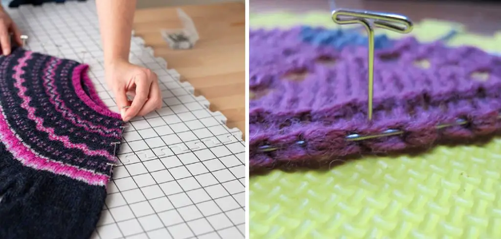 How to Block Knitting Project
