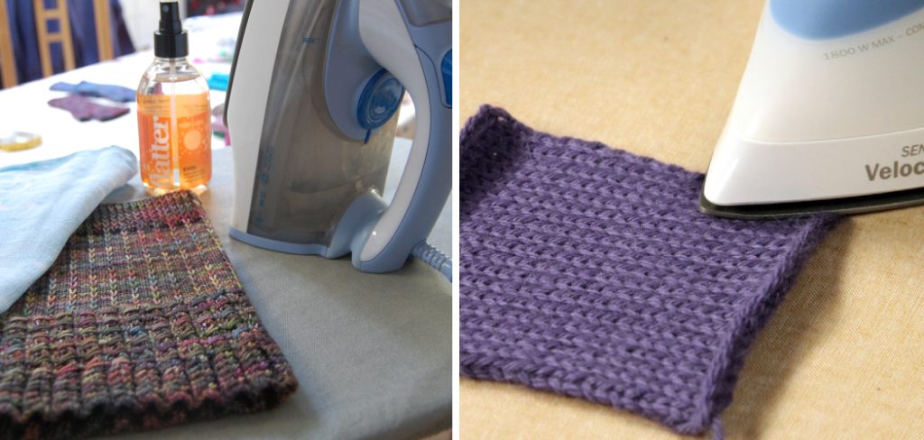 How to Block Knitting With an Iron
