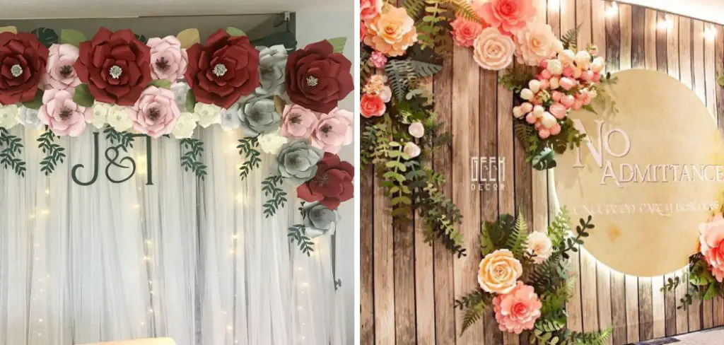 How to Make Large Paper Flowers for Backdrop