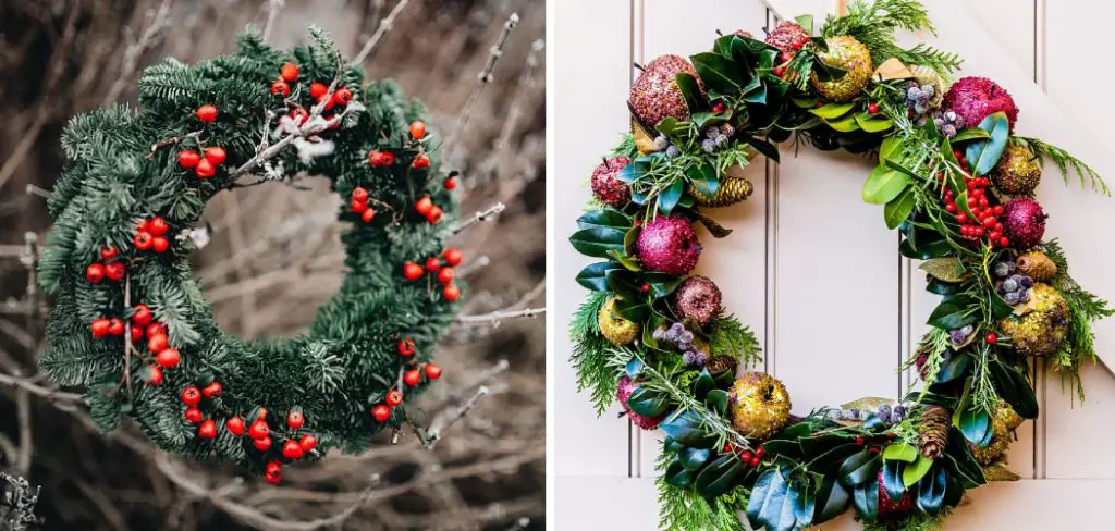 How to Make Wreath with Garland