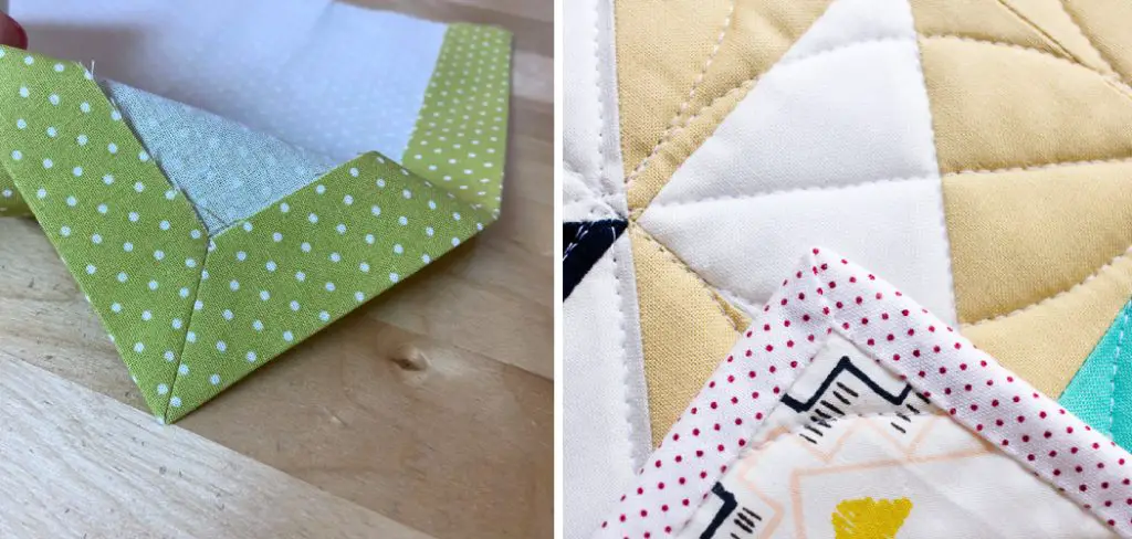 How to Sew a Mitered Corner Binding