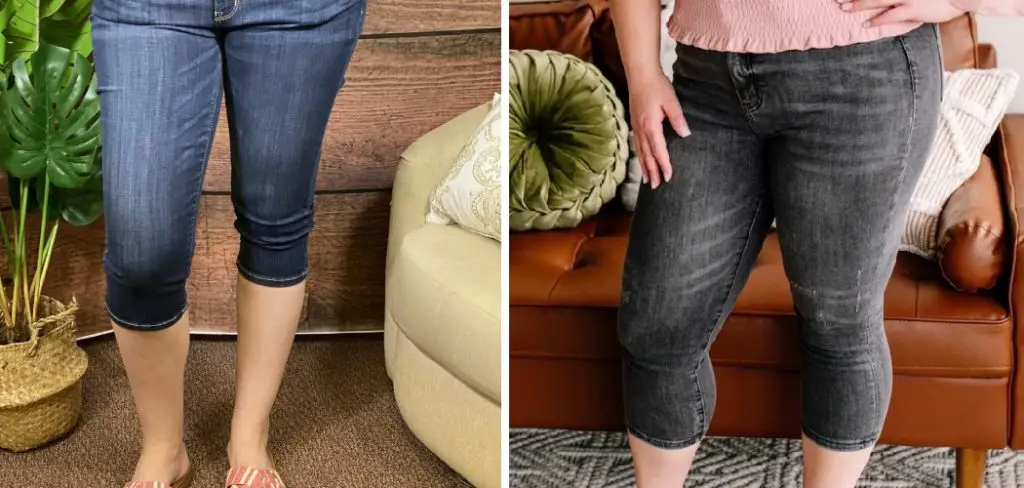 How to Turn Jeans into Capris