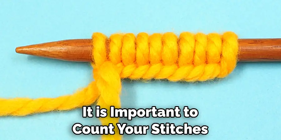 It is Important to Count Your Stitches