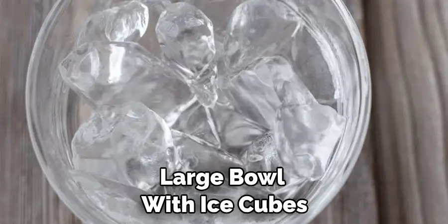 Large Bowl With Ice Cubes