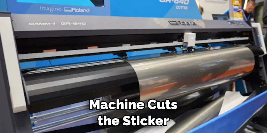 Machine Cuts the Sticker