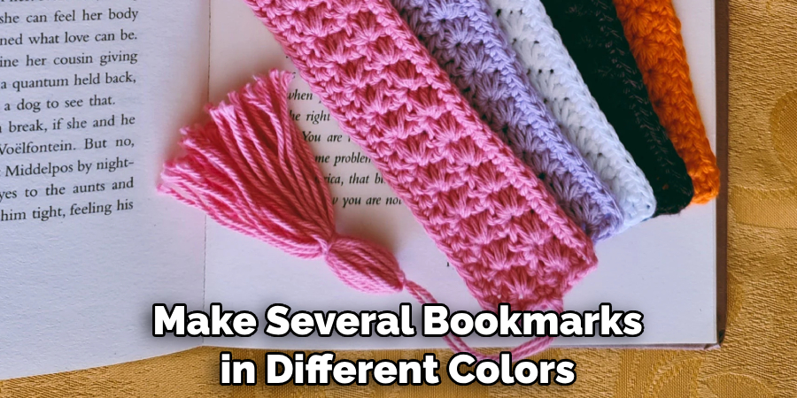 Make Several Bookmarks in Different Colors