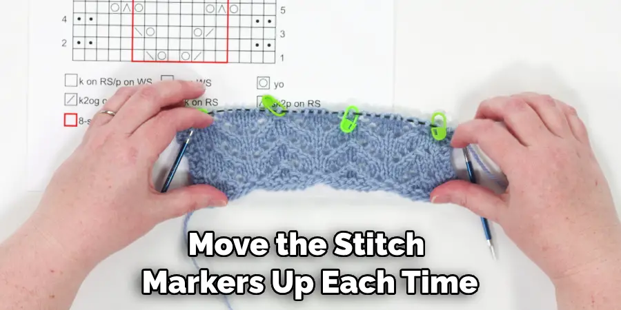 Move the Stitch Markers Up Each Time