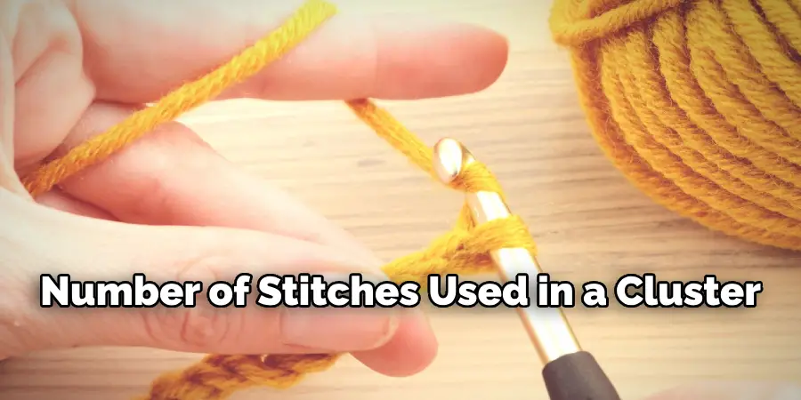 Number of Stitches Used in a Cluster