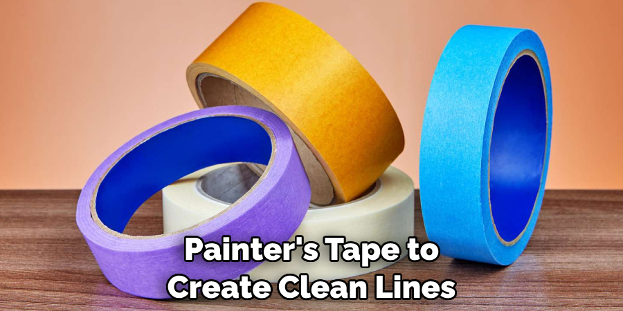 Painter's Tape to Create Clean Lines