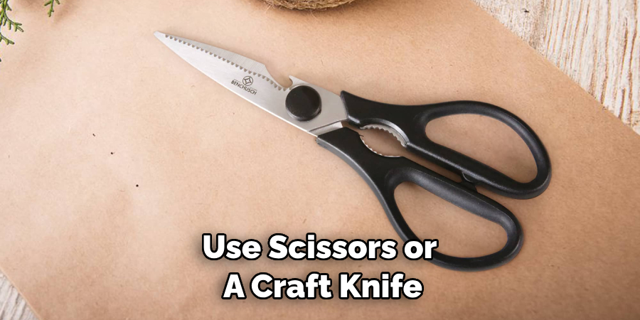 Use Scissors or a Craft Knife