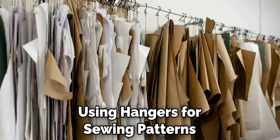 Using Hangers for Sewing Patterns