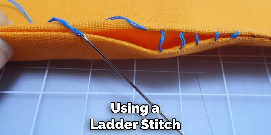 Using a Ladder Stitch