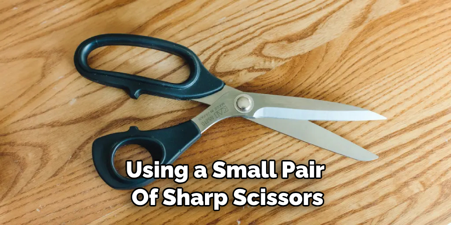 Using a Small Pair of Sharp Scissors