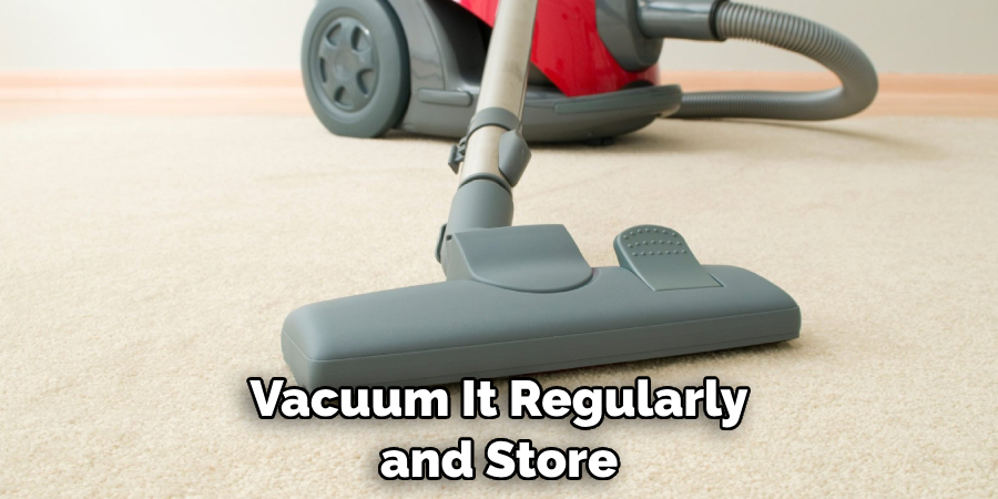 Vacuum It Regularly and Store