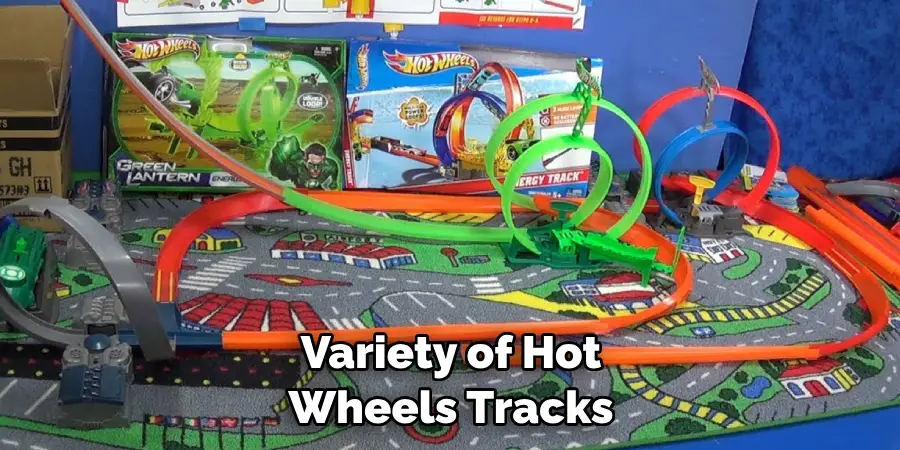 Variety of Hot Wheels Tracks