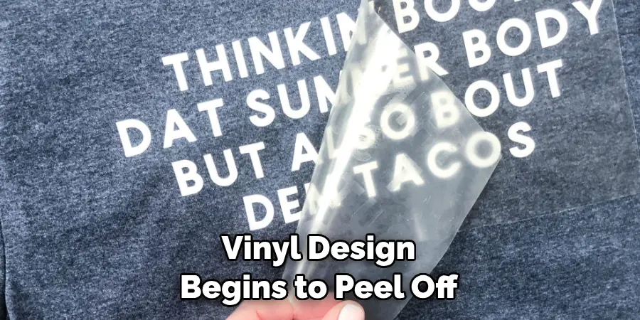 Vinyl Design Begins to Peel Off