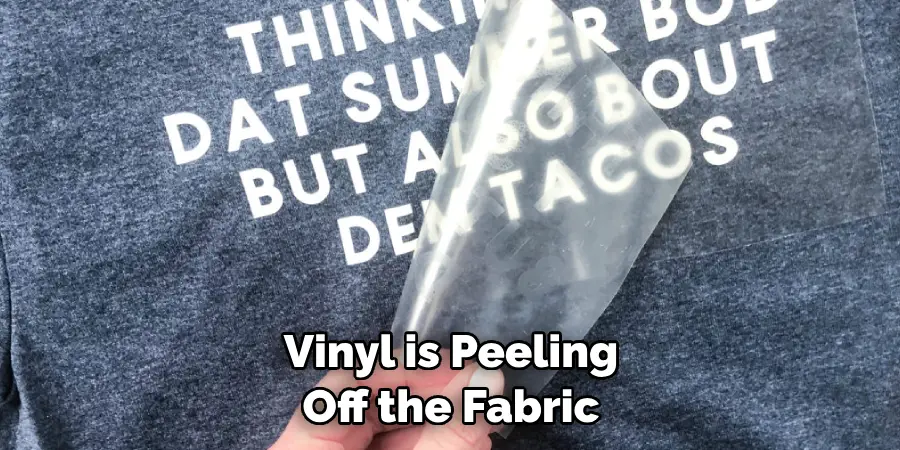 Vinyl is Peeling Off the Fabric