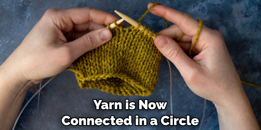 Yarn is Now Connected in a Circle