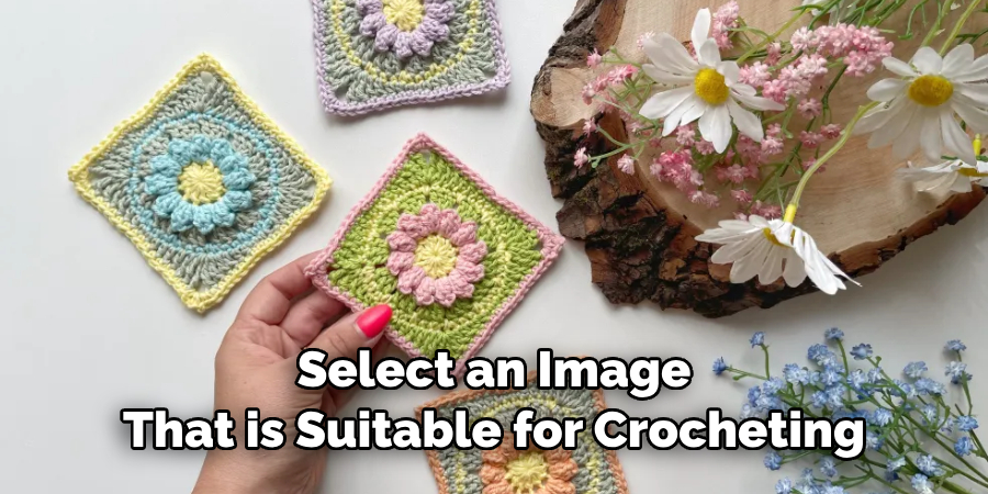 select an image that is suitable for crocheting