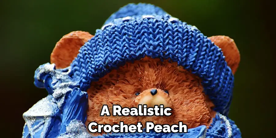 A Realistic Crochet Peach