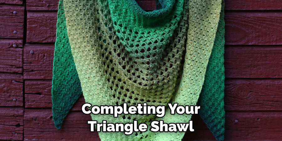 Completing Your Triangle Shawl