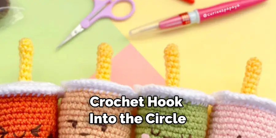 Crochet Hook Into the Circle