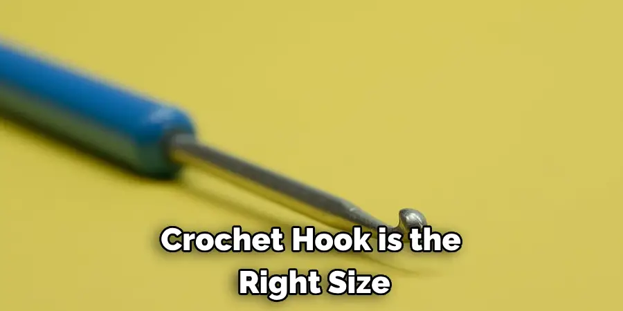 Crochet Hook is the Right Size