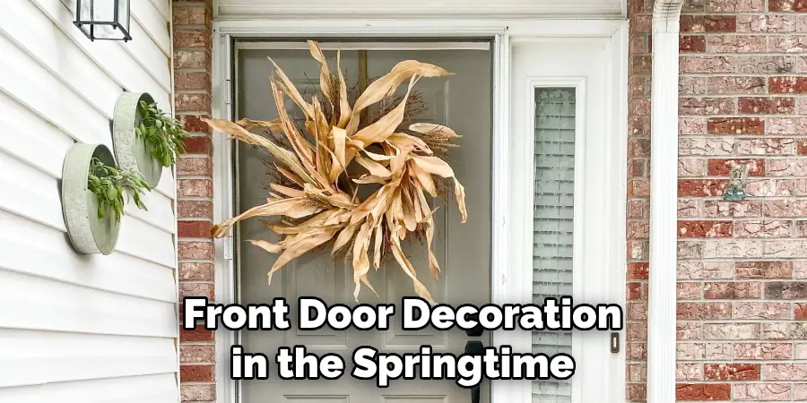 Front Door Decoration in the Springtime