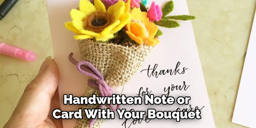 Handwritten Note or Card With Your Bouquet 