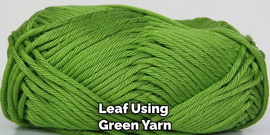 Leaf Using Green Yarn