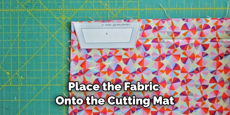 Place the Fabric Onto the Cutting Mat