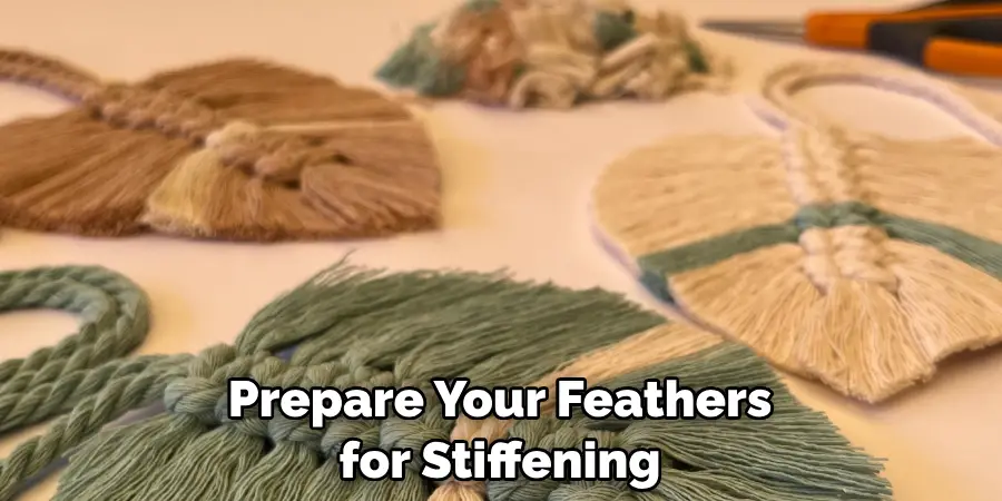 Prepare Your Feathers for Stiffening