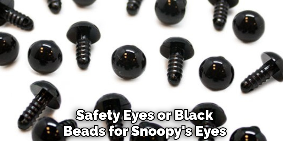 Safety Eyes or Black Beads for Snoopy's Eyes