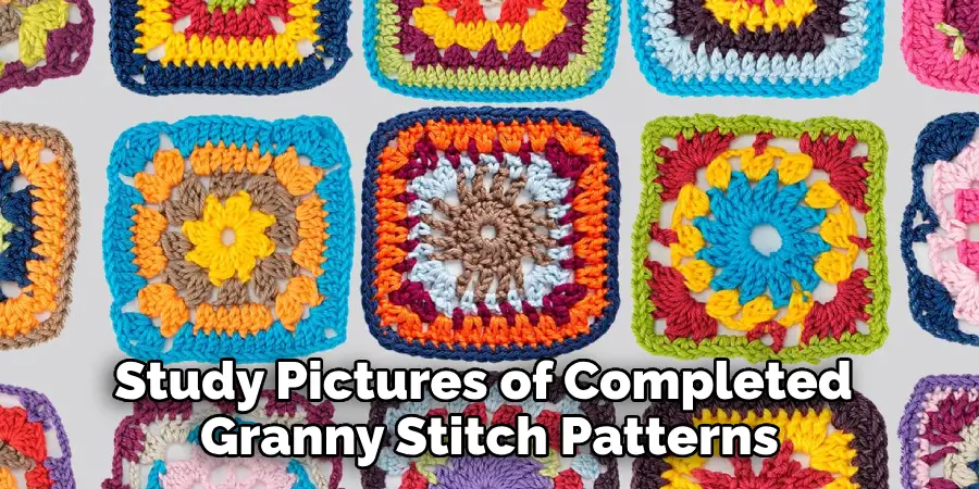 Study Pictures of Completed Granny Stitch Patterns