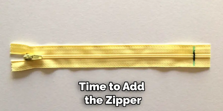 Time to Add the Zipper