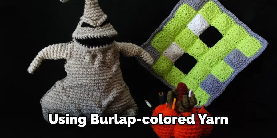 Using Burlap-colored Yarn