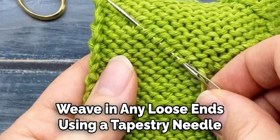 Weave in Any Loose Ends Using a Tapestry Needle