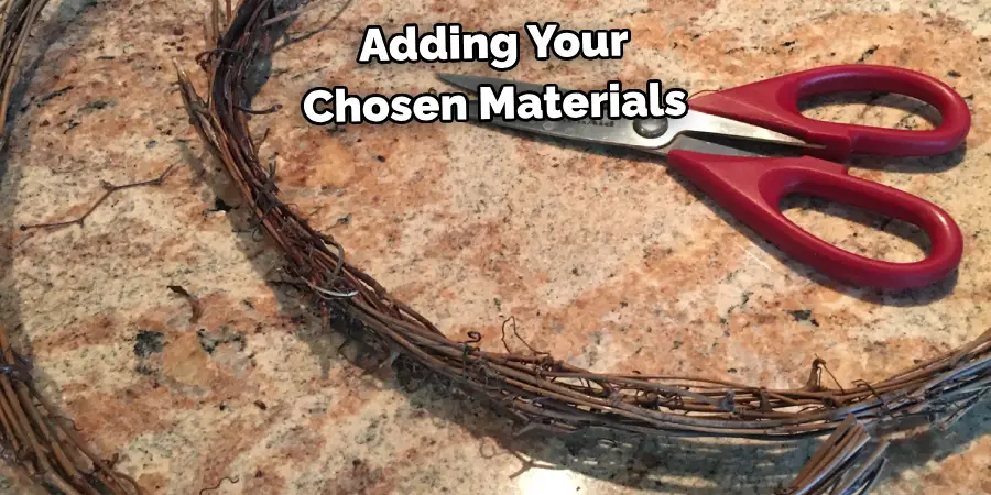 Adding Your 
Chosen Materials