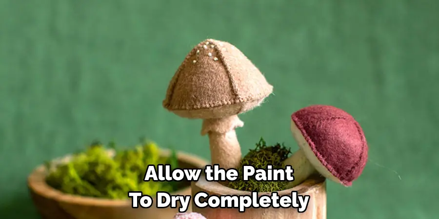 Allow the Paint 
To Dry Completely