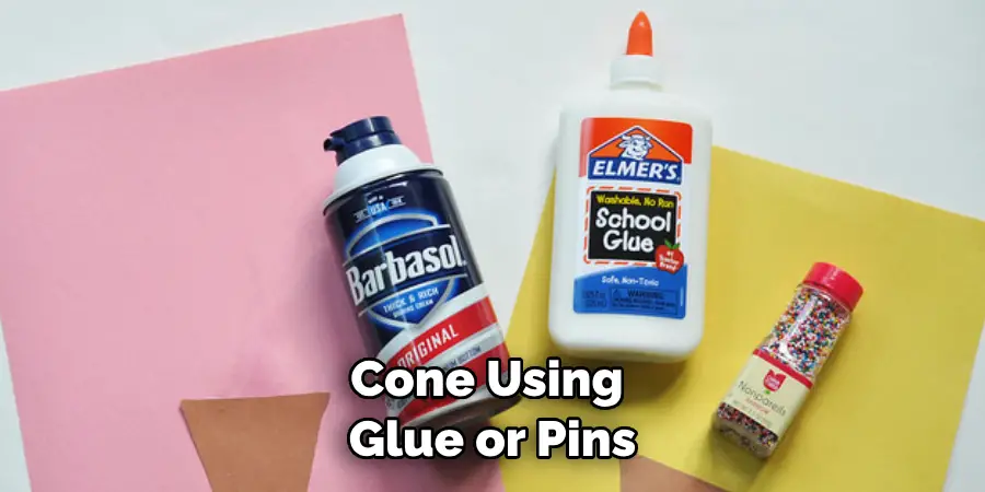 Cone Using Glue or Pins
