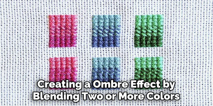 Creating a Ombre Effect by Blending Two or More Colors