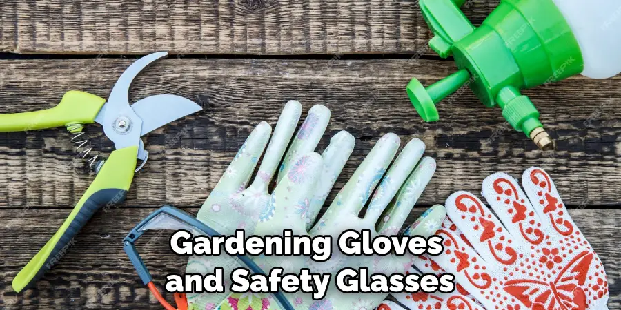 Gardening Gloves and Safety Glasses