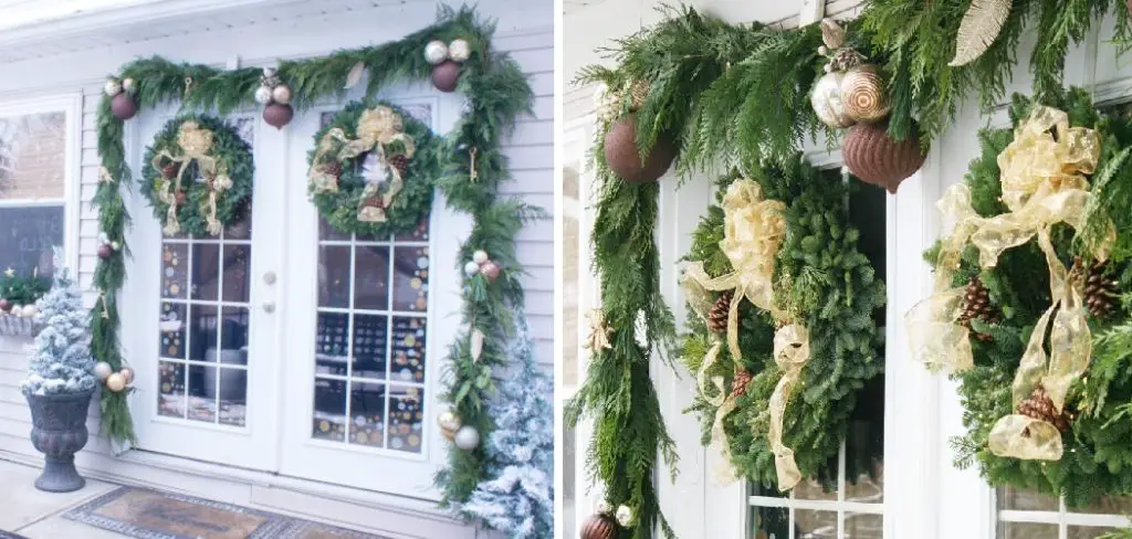 How to Decorate a Sliding Glass Door for Christmas