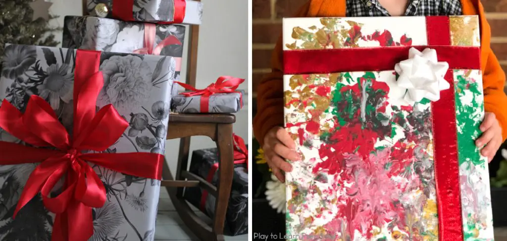 How to Wrap a Canvas for Christmas