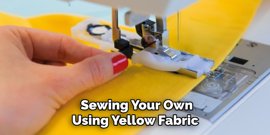 Sewing Your Own Using Yellow Fabric
